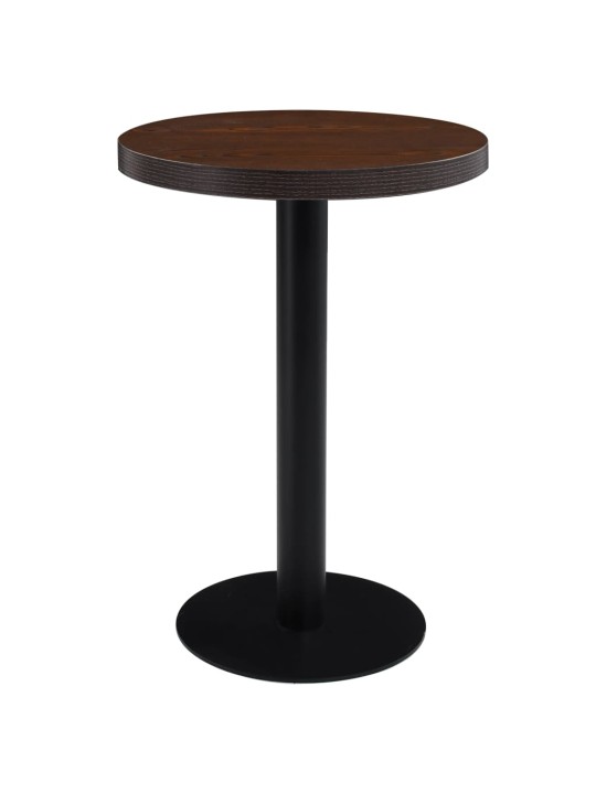 Bistropöytä tummanruskea 60 cm MDF