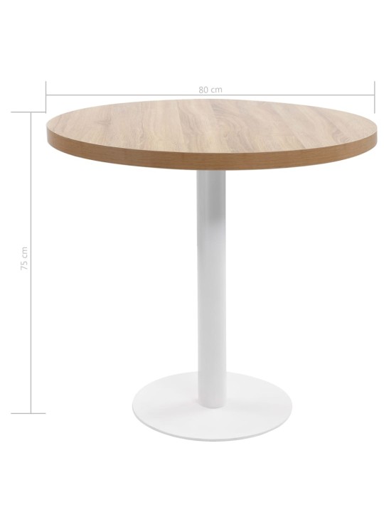 Bistropöytä vaaleanruskea 80 cm MDF