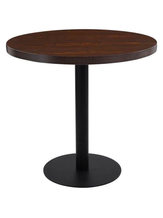 Bistropöytä tummanruskea 80 cm MDF