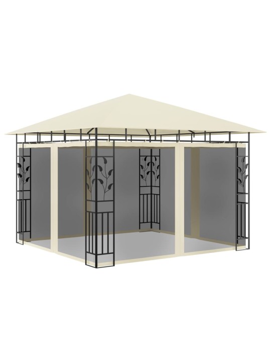 Huvimaja hyttysverkolla 3x3x2,73 m kerma 180 g/m²