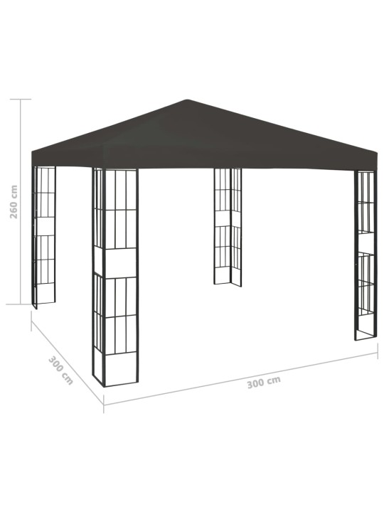 Huvimaja 3x3 m antrasiitti