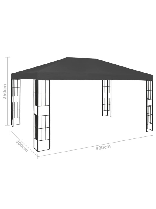 Huvimaja 3x4 m antrasiitti