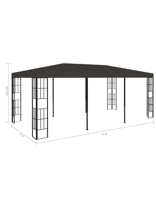 Huvimaja 3x6 m antrasiitti