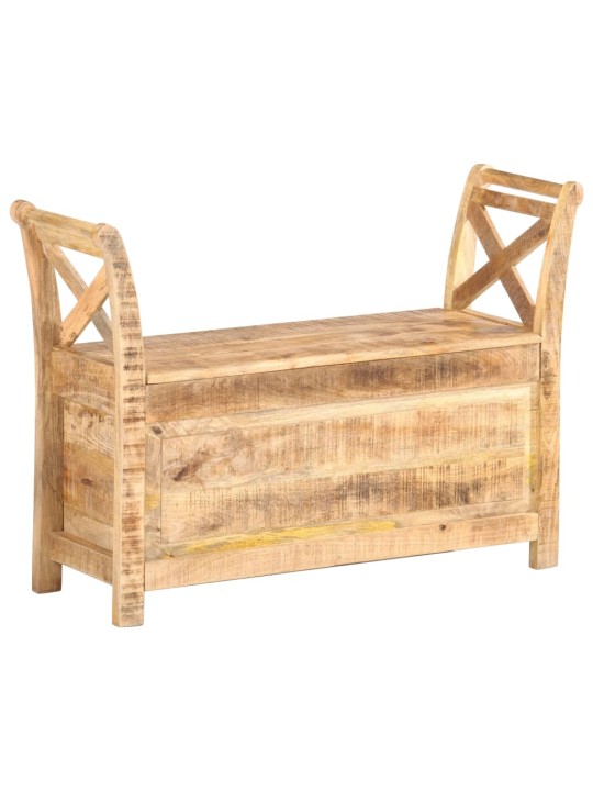Eteisen penkki 103x33x72 cm täysi mangopuu