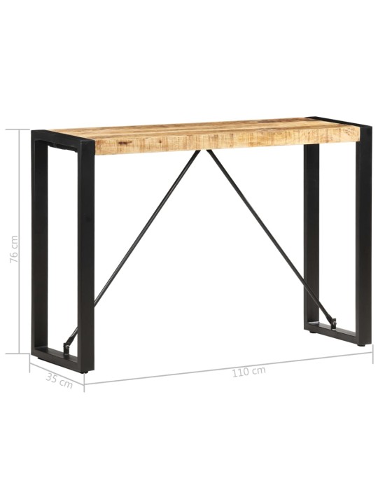 Konsolipöytä 110x35x76 cm täysi mangopuu
