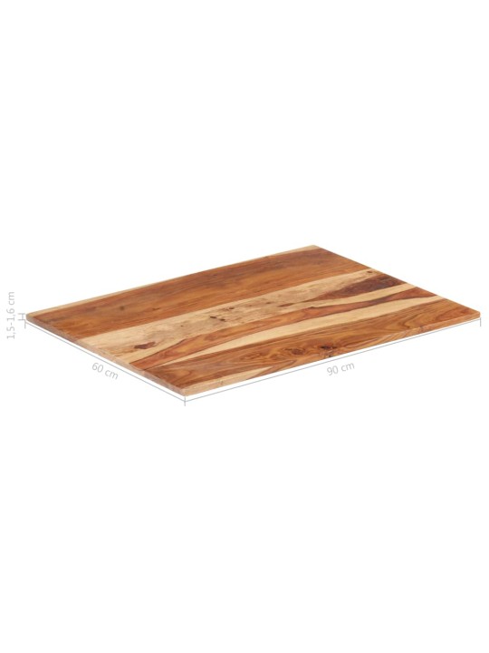 Pöytälevy täysi akaasiapuu 15-16 mm 60x90 cm