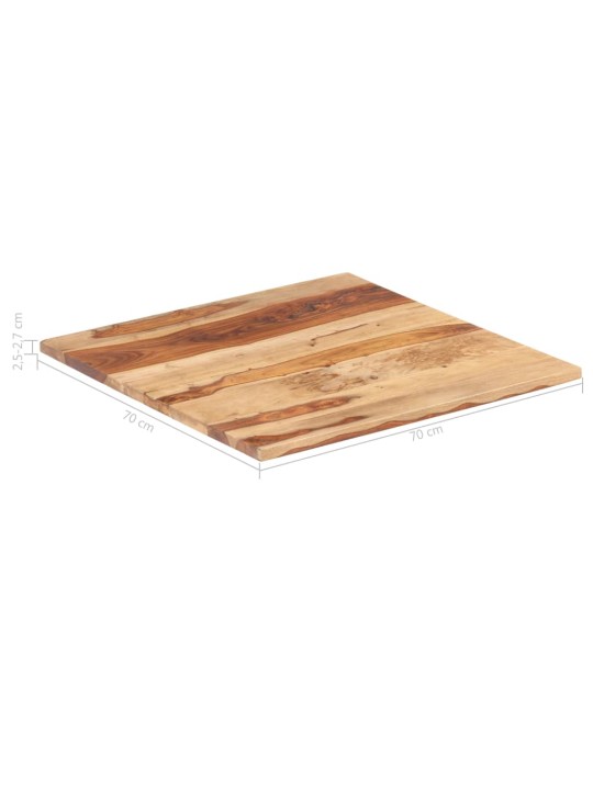 Pöytälevy täysi akaasiapuu 25-27 mm 70x70 cm