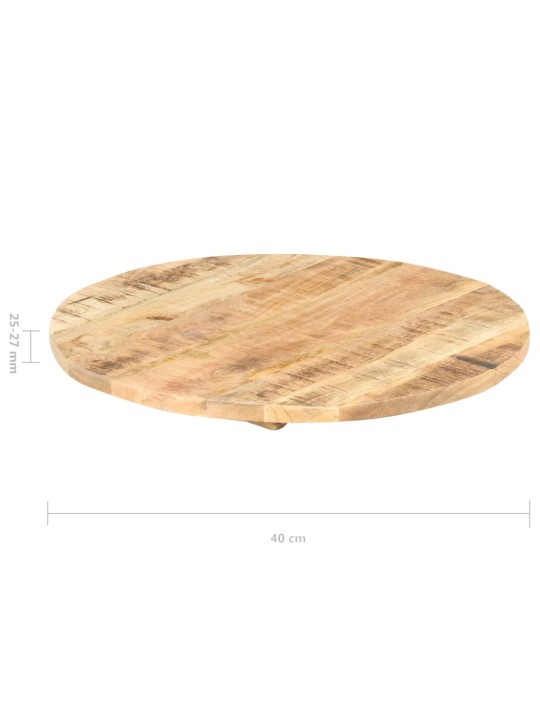 Pöytälevy täysi mangopuu pyöreä 25-27 mm 40 cm