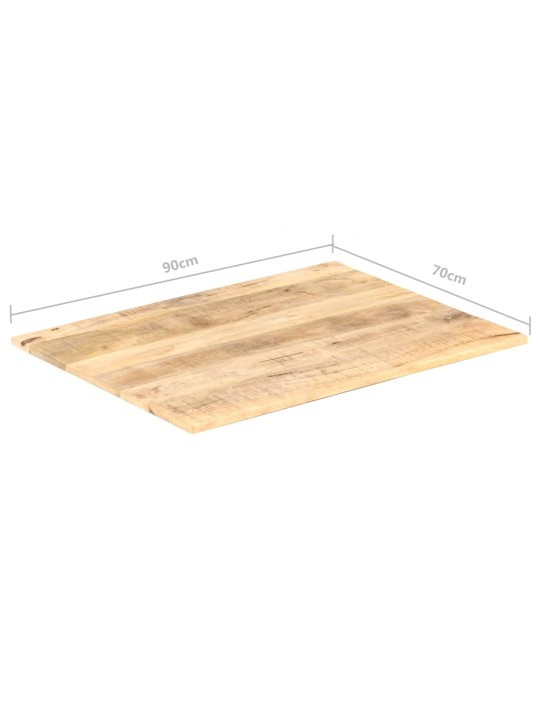 Pöytälevy täysi mangopuu 15-16 mm 90x70 cm