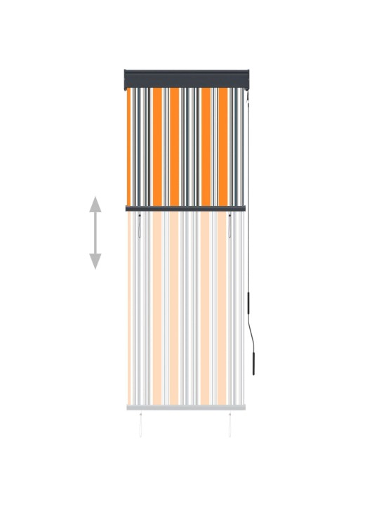 Ulkorullaverho 60x250 cm keltainen ja sininen