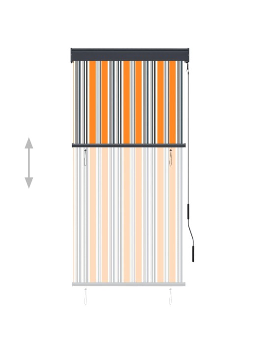 Ulkorullaverho 80x250 cm keltainen ja sininen