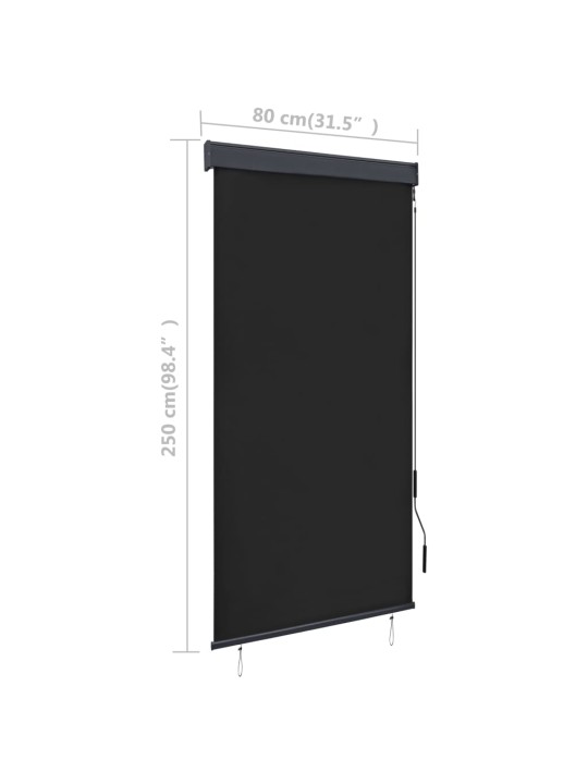 Ulkorullaverho 80x250 cm antrasiitti