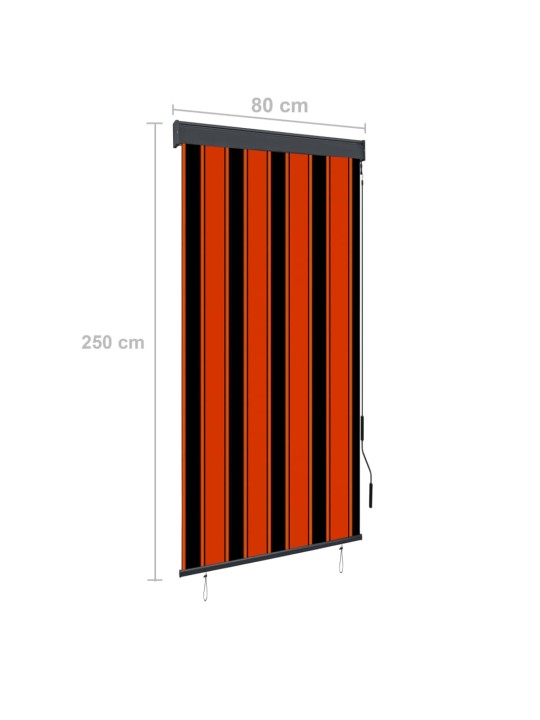 Ulkorullaverho 80x250 cm oranssi ja ruskea