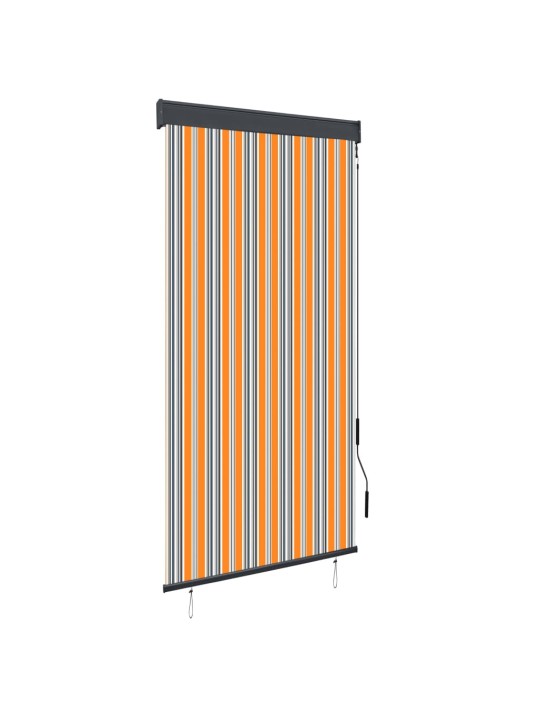 Ulkorullaverho 100x250 cm keltainen ja sininen