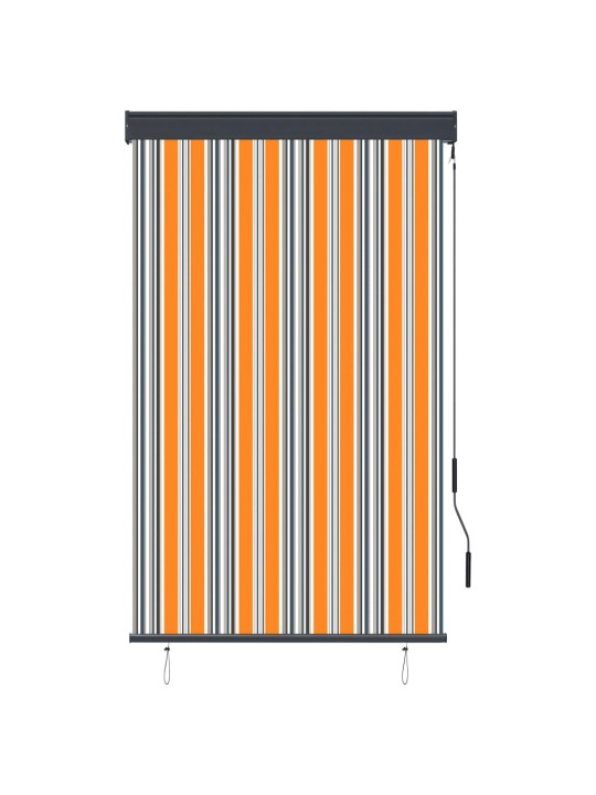 Ulkorullaverho 100x250 cm keltainen ja sininen