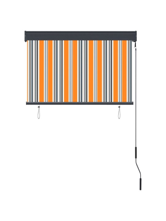 Ulkorullaverho 100x250 cm keltainen ja sininen