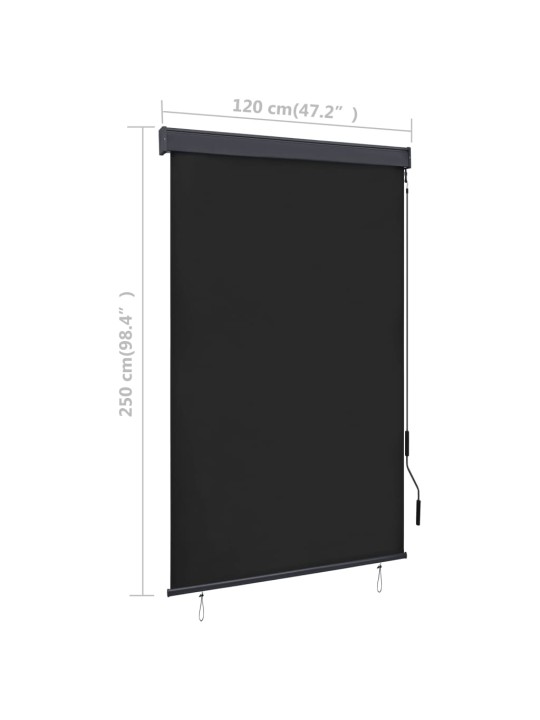 Ulkorullaverho 120x250 cm antrasiitti