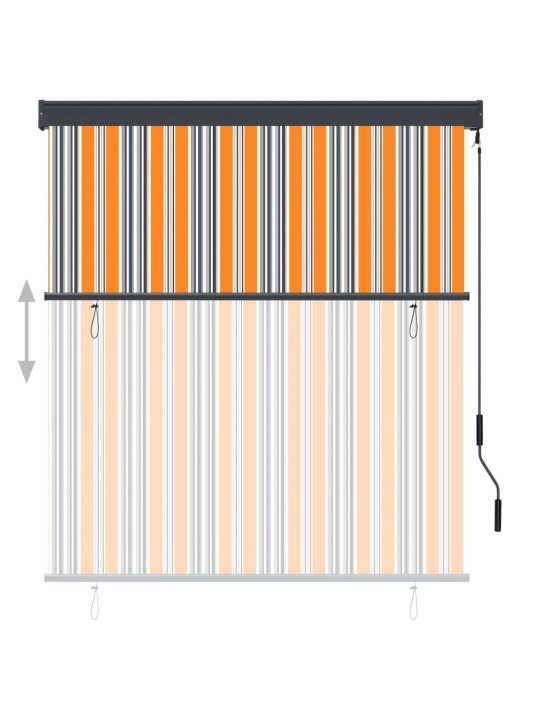 Ulkorullaverho 140x250 cm keltainen ja sininen