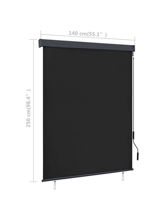 Ulkorullaverho 140x250 cm antrasiitti