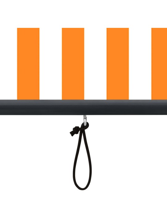 Ulkorullaverho 160x250 cm valkoinen ja oranssi