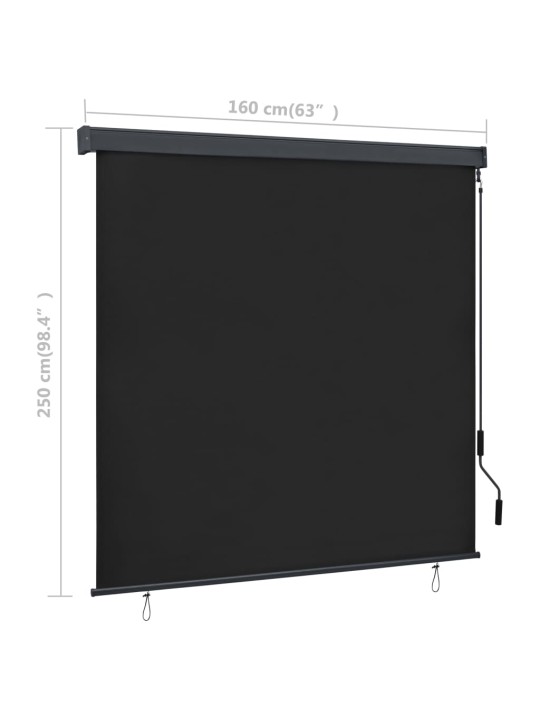 Ulkorullaverho 160x250 cm antrasiitti