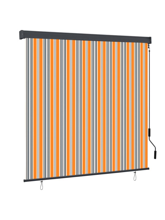 Ulkorullaverho 170x250 cm keltainen ja sininen