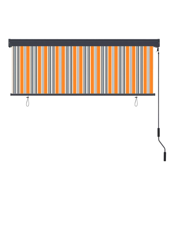 Ulkorullaverho 170x250 cm keltainen ja sininen