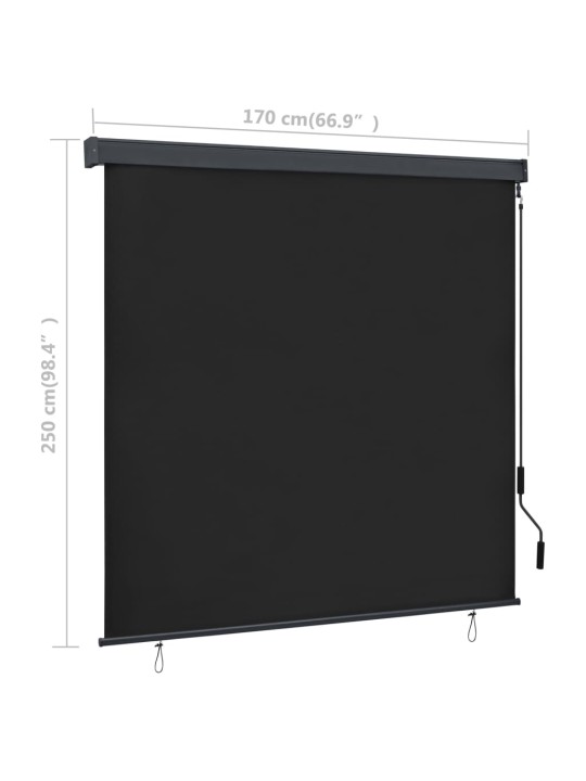 Ulkorullaverho 170x250 cm antrasiitti