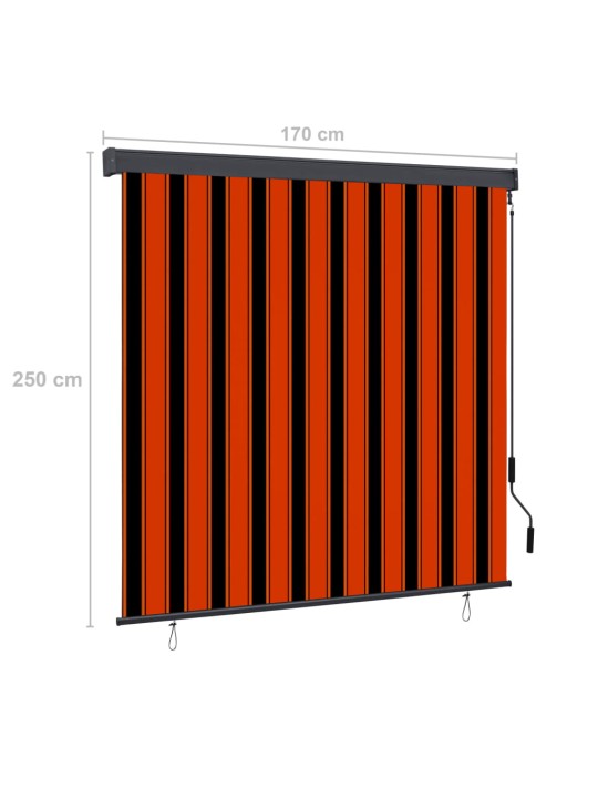 Ulkorullaverho 170x250 cm oranssi ja ruskea