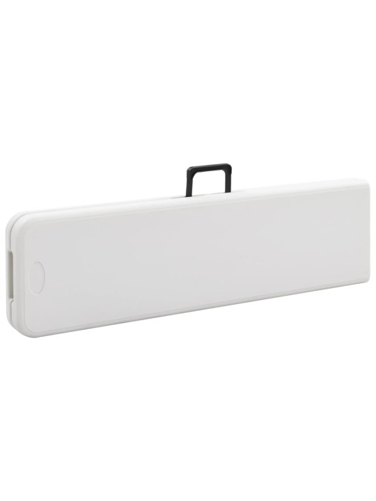 Kokoontaitettavat puutarhapenkit 2 kpl 180 cm hdpe valkoinen
