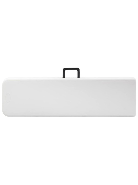 Kokoontaitettavat puutarhapenkit 2 kpl 180 cm hdpe valkoinen