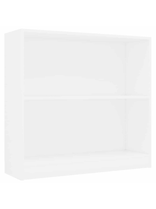 Kirjahylly valkoinen 80x24x75 cm tekninen puu