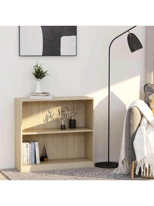 Kirjahylly sonoma-tammi 80x24x75 cm tekninen puu