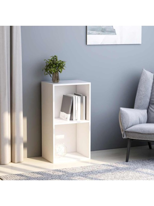 Kirjahylly valkoinen 40x30x76,5 cm engineered wood