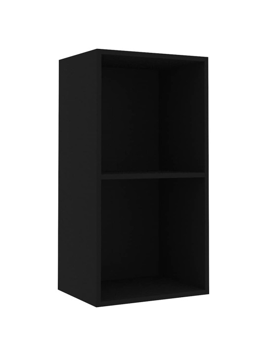 Kirjahylly musta 40x30x76,5 cm tekninen puu
