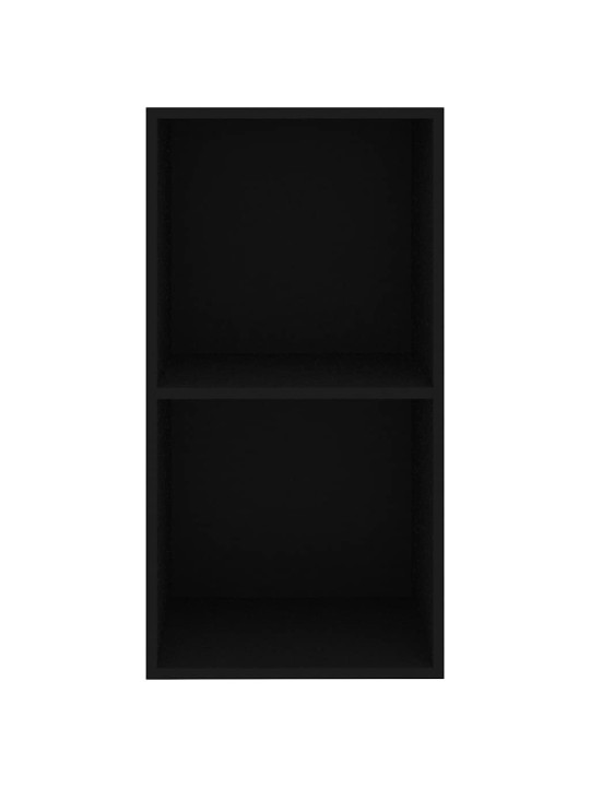 Kirjahylly musta 40x30x76,5 cm tekninen puu