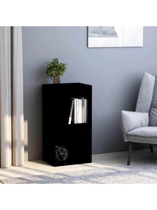 Kirjahylly musta 40x30x76,5 cm tekninen puu