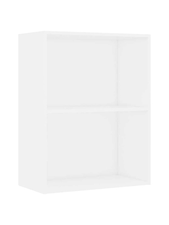 Kirjahylly valkoinen 60x30x76,5 cm tekninen puu