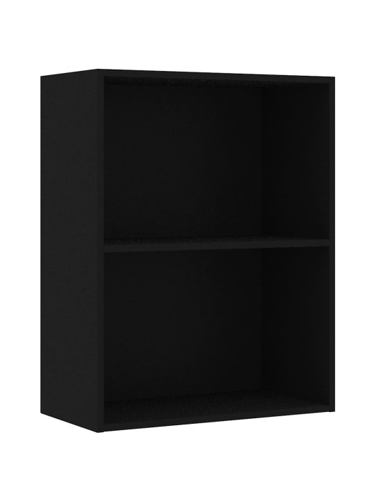 Kirjahylly musta 60x30x76,5 cm tekninen puu