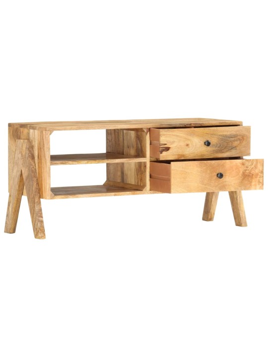 Tv-taso 97x35x47 cm täysi mangopuu