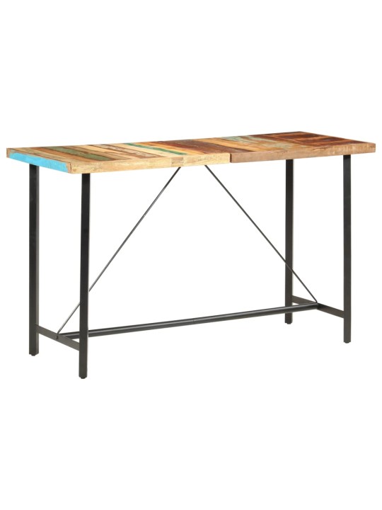 Baaripöytä 180x70x107 cm täysi kierrätetty puu