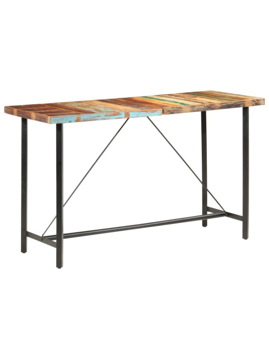 Baaripöytä 180x70x107 cm täysi kierrätetty puu