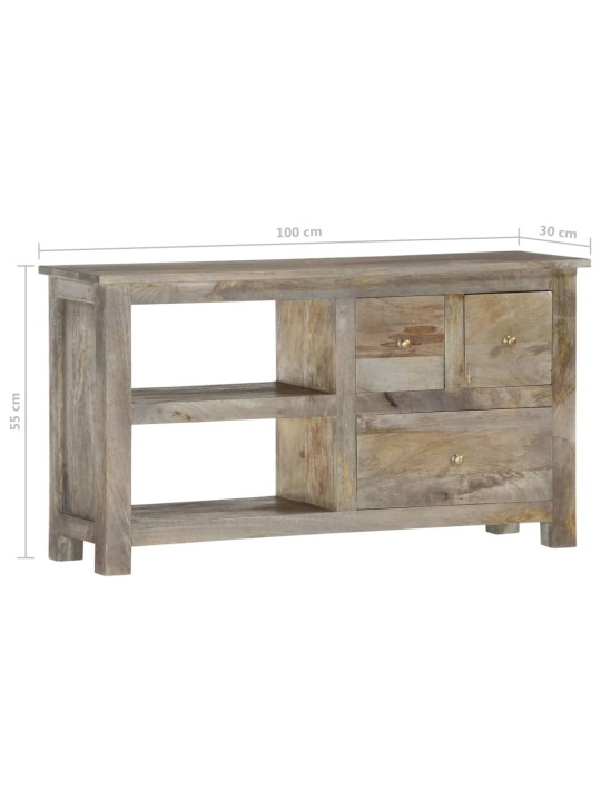 Tv-taso 100x30x55 cm täysi mangopuu