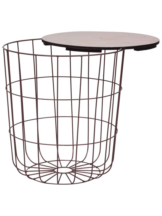 Sohvapöytä kupari Ø 39,5 cm MDF