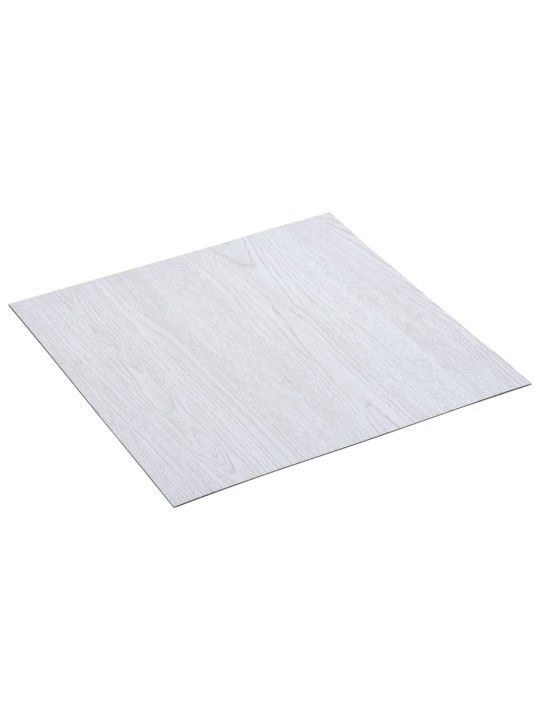 Itsekiinnittyvä PVC Lattialankku 5,11 m² valkoinen