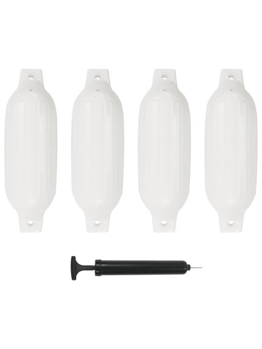 Veneen lepuuttaja 4 kpl valkoinen 41x11,5 cm pvc