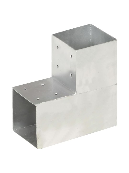 Tolppaliitin L-muoto galvanoitu metalli 101x101 mm