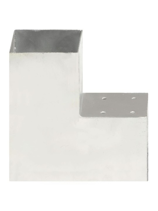 Tolppaliitin L-muoto galvanoitu metalli 101x101 mm