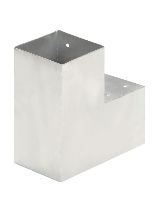 Tolppaliitin L-muoto galvanoitu metalli 101x101 mm