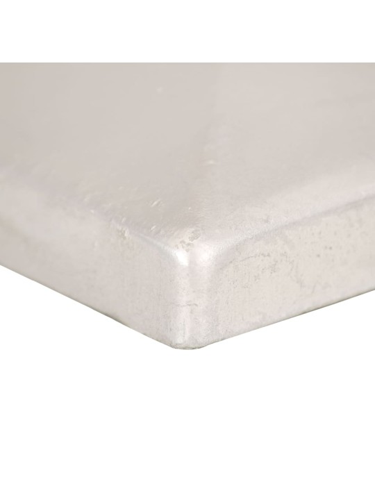 Pyramidin muotoinen aitatolpan kärki 6 kpl metalli 81x81 mm